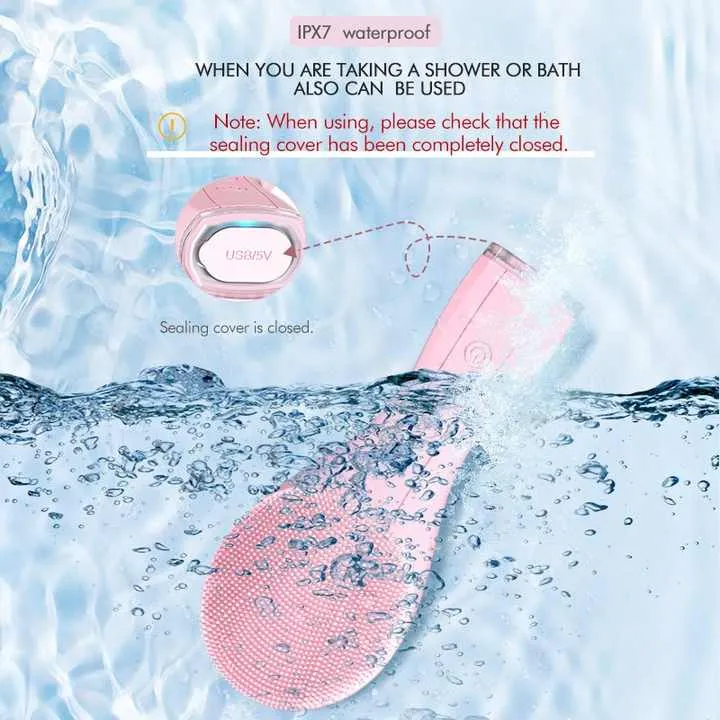 سيليكون لتنظيف الوجه كهربائي - Device Electric Waterproof Facial Cleanser