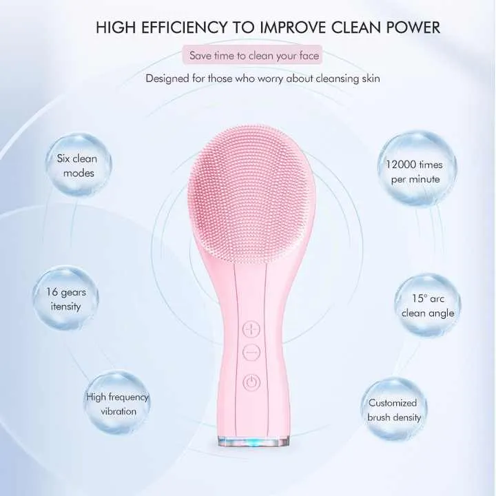 سيليكون لتنظيف الوجه كهربائي - Device Electric Waterproof Facial Cleanser