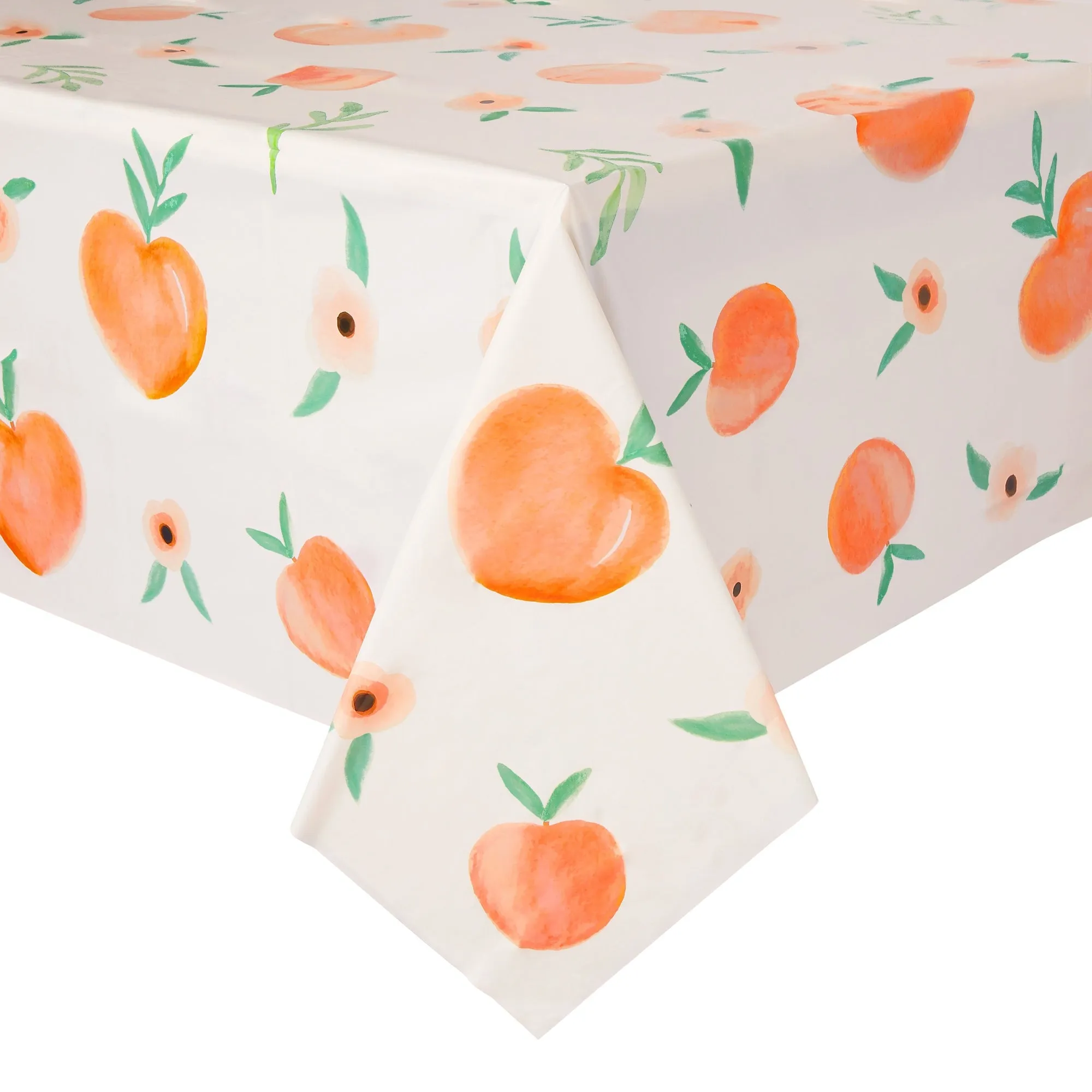 3 Pack Sweet Peach Tablecloths, 54x108 Inch Table Covers for Birthday and Baby Shower Party Supplies