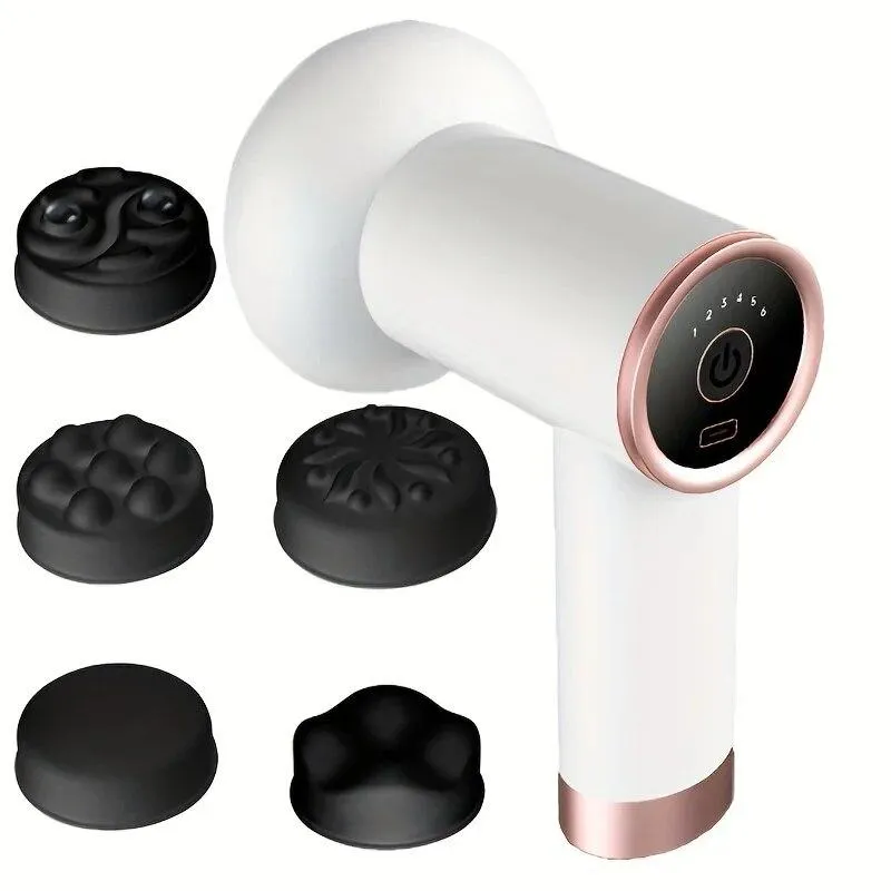 5-Head Handheld Massage Gun For Fat Pushing