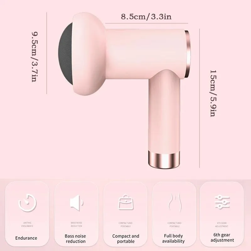 5-Head Handheld Massage Gun For Fat Pushing