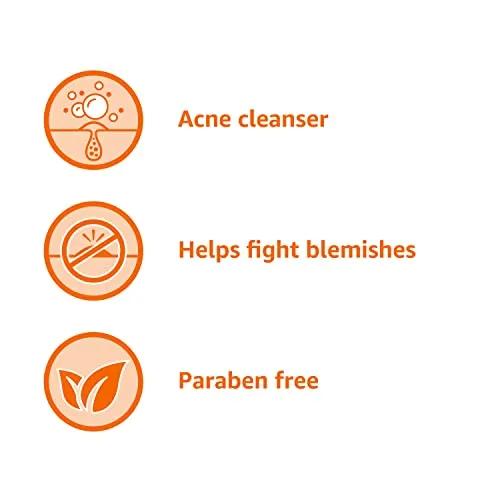 Amazon Basics Acne Cleanser Face Wash - Daily Control, Maximum Strength 10% Benzoyl Peroxide, 5 Ounce