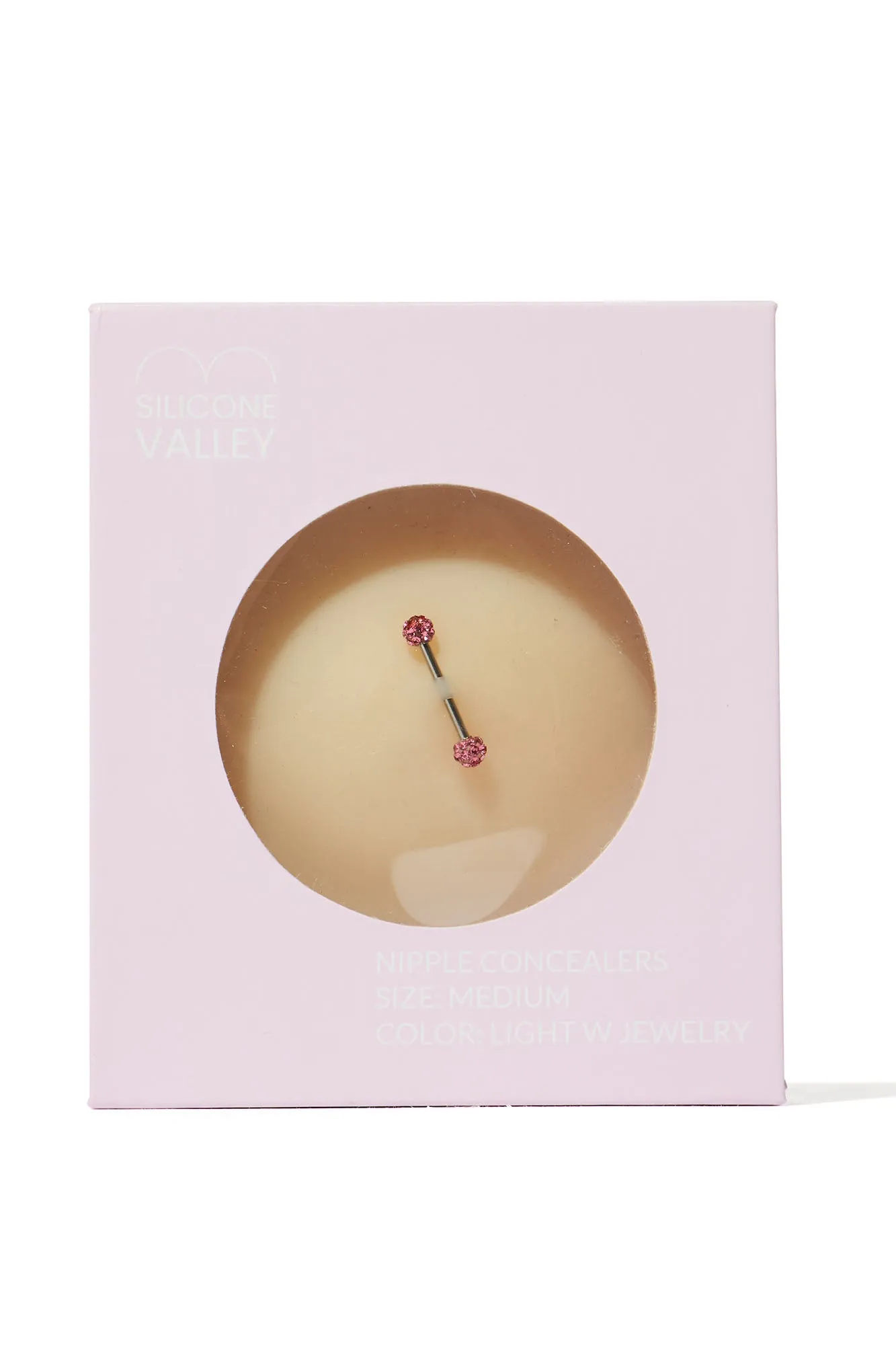 Are Those Real Faux Pierced Nipple Covers - Nude