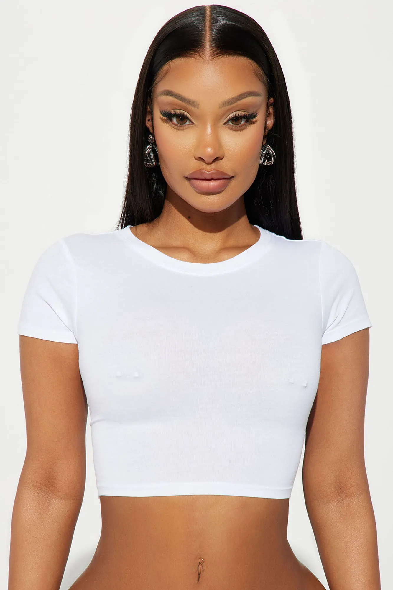 Are Those Real Faux Pierced Nipple Covers - Nude