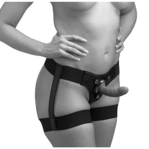 Bardot  Elastic Strap On Harness With Thigh Cuffs
