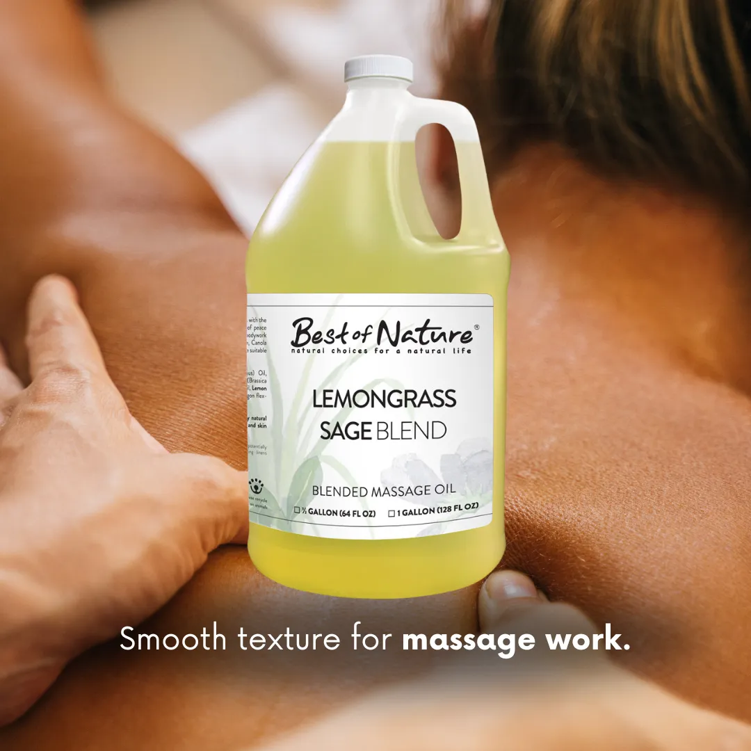 Best of Nature Lemongrass and Sage Aromatherapy Massage & Body Oil