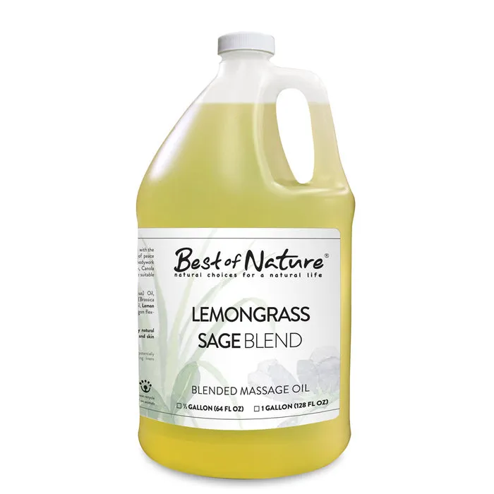 Best of Nature Lemongrass and Sage Aromatherapy Massage & Body Oil