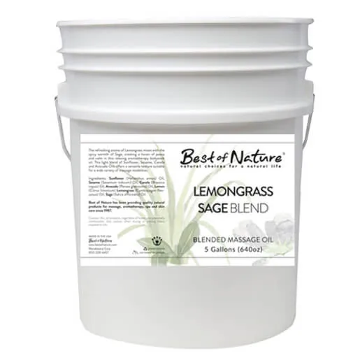 Best of Nature Lemongrass and Sage Aromatherapy Massage & Body Oil