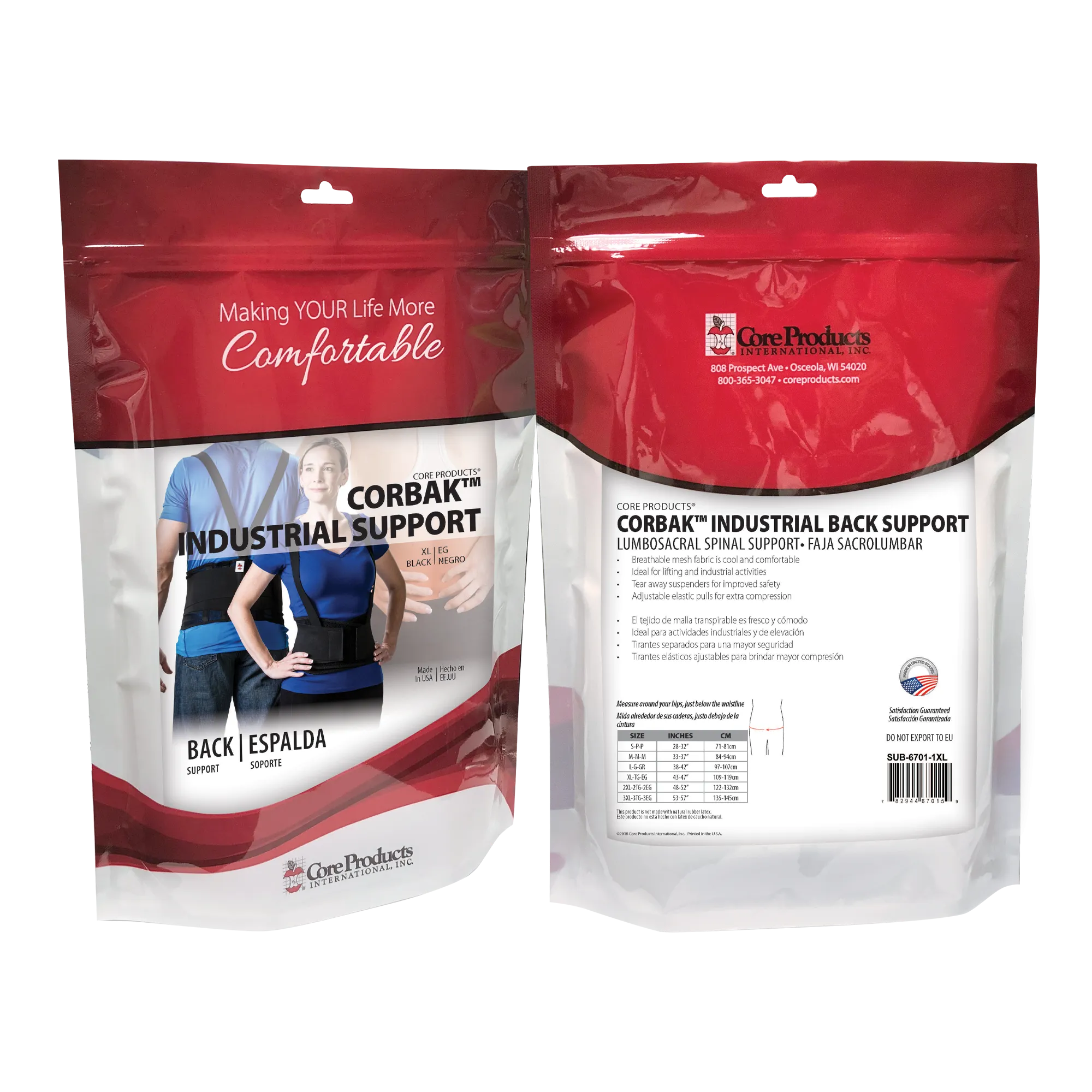 Corbak Industrial Back Support