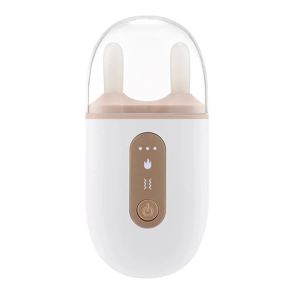 Electric Nose Lifting and Facial Massage Tool with Vibration and Hot Compress