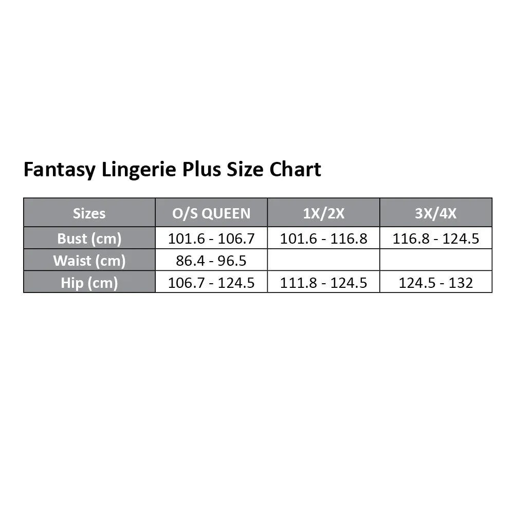 Fantasy Lingerie Truth Or Dare Suspender Stockings & Pasties - Curvy
