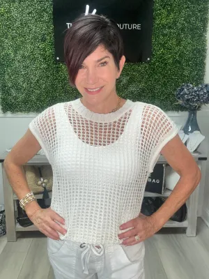 Fishnet Sleeveless Sweater