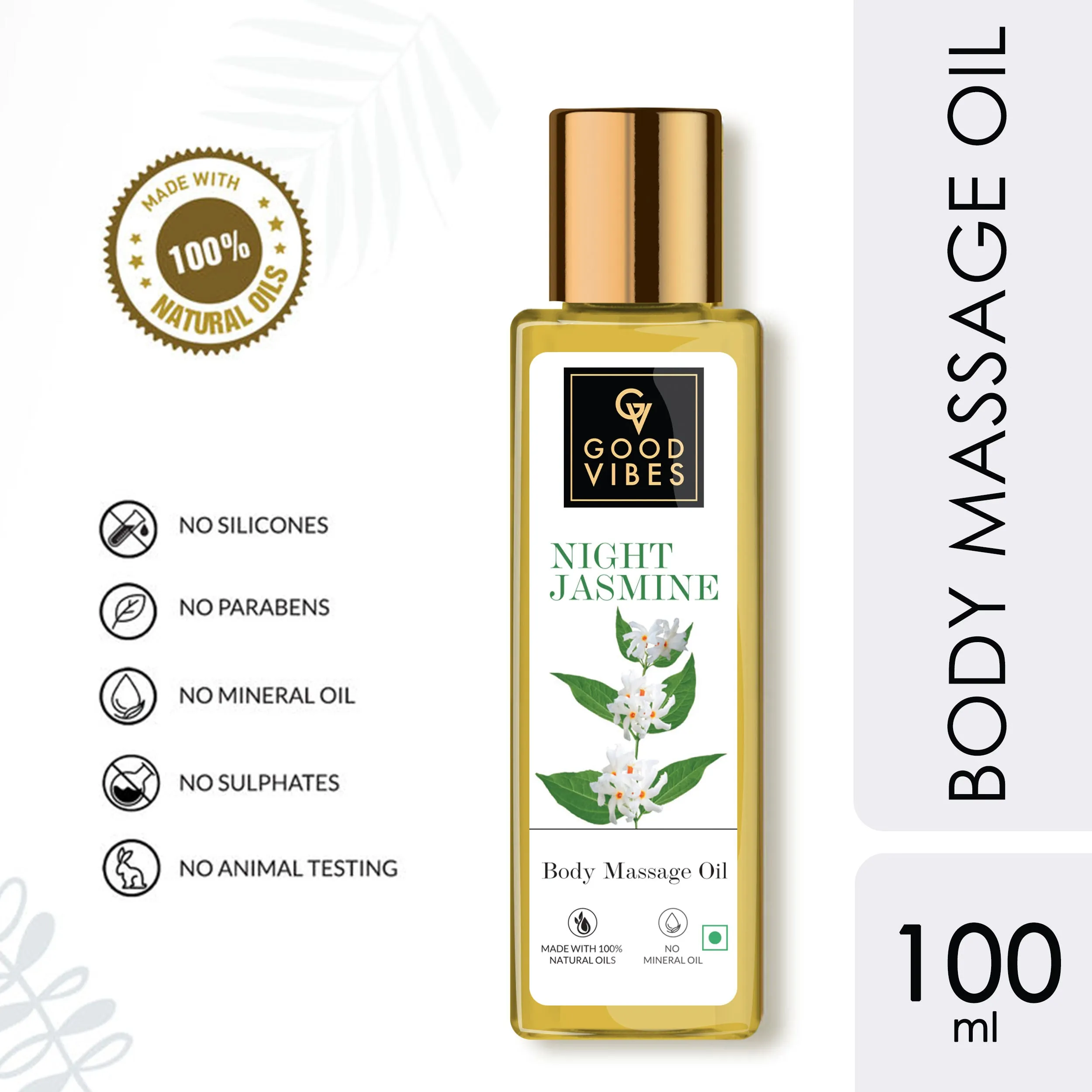Good Vibes Night Jasmine Body Massage Oil (100 ml)