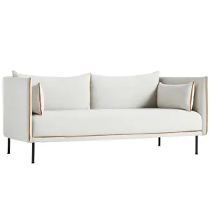 Hay Silhouette sofa 2-seater, coda 100/silk cognac/black steel