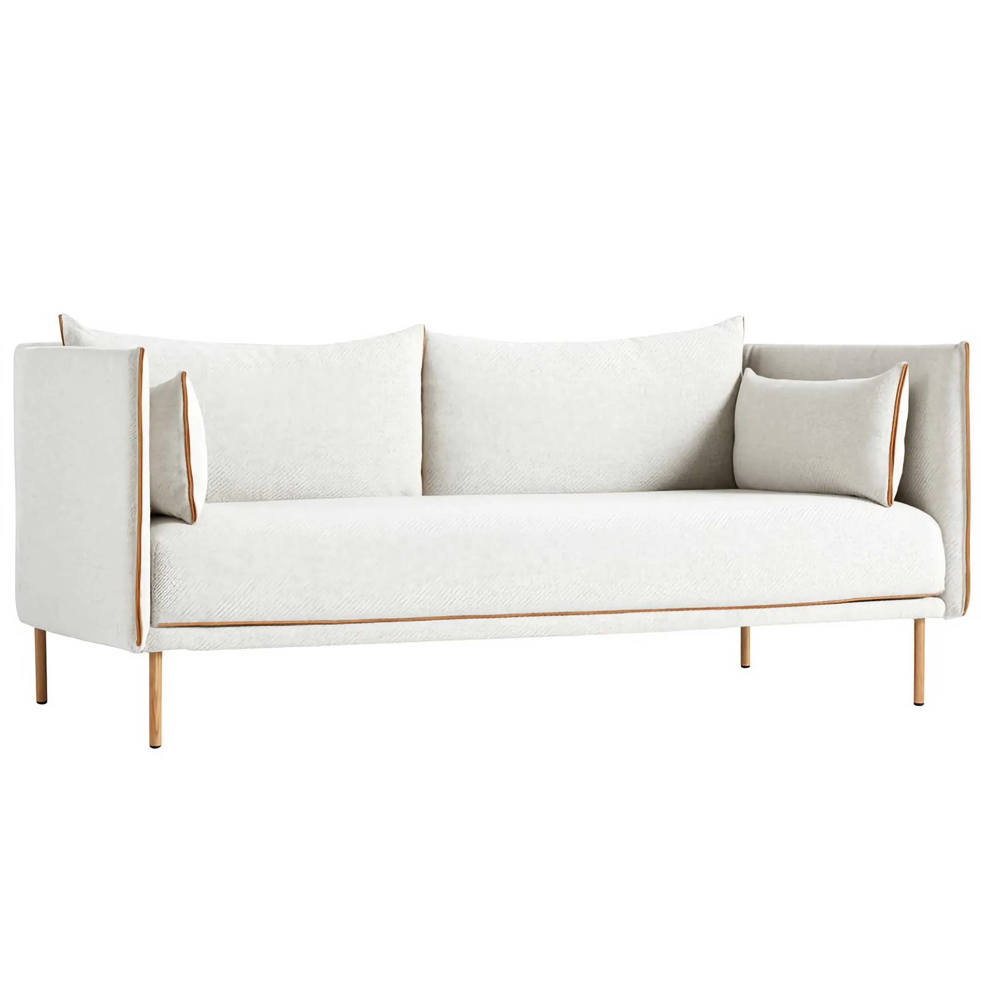 Hay Silhouette sofa 2-seater, coda 100/silk cognac/oiled oak