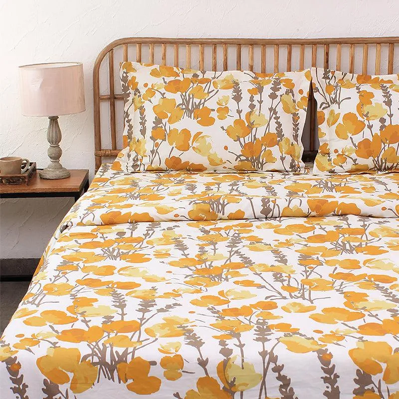 Himalayan Poppie Duvet Cover - Yellow