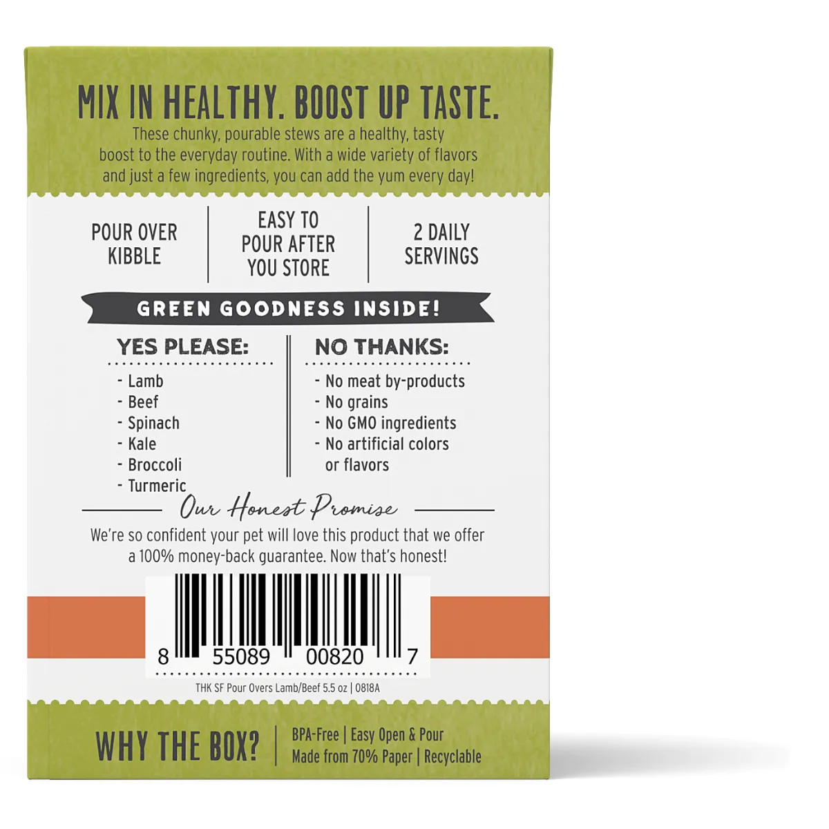 Honest Kitchen Pour Overs Lamb & Beef Superfood 5.5oz