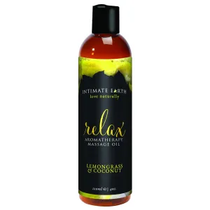 INTIMATE EARTH Relax Lemongrass & Coconut 120ml MASSAGE OIL