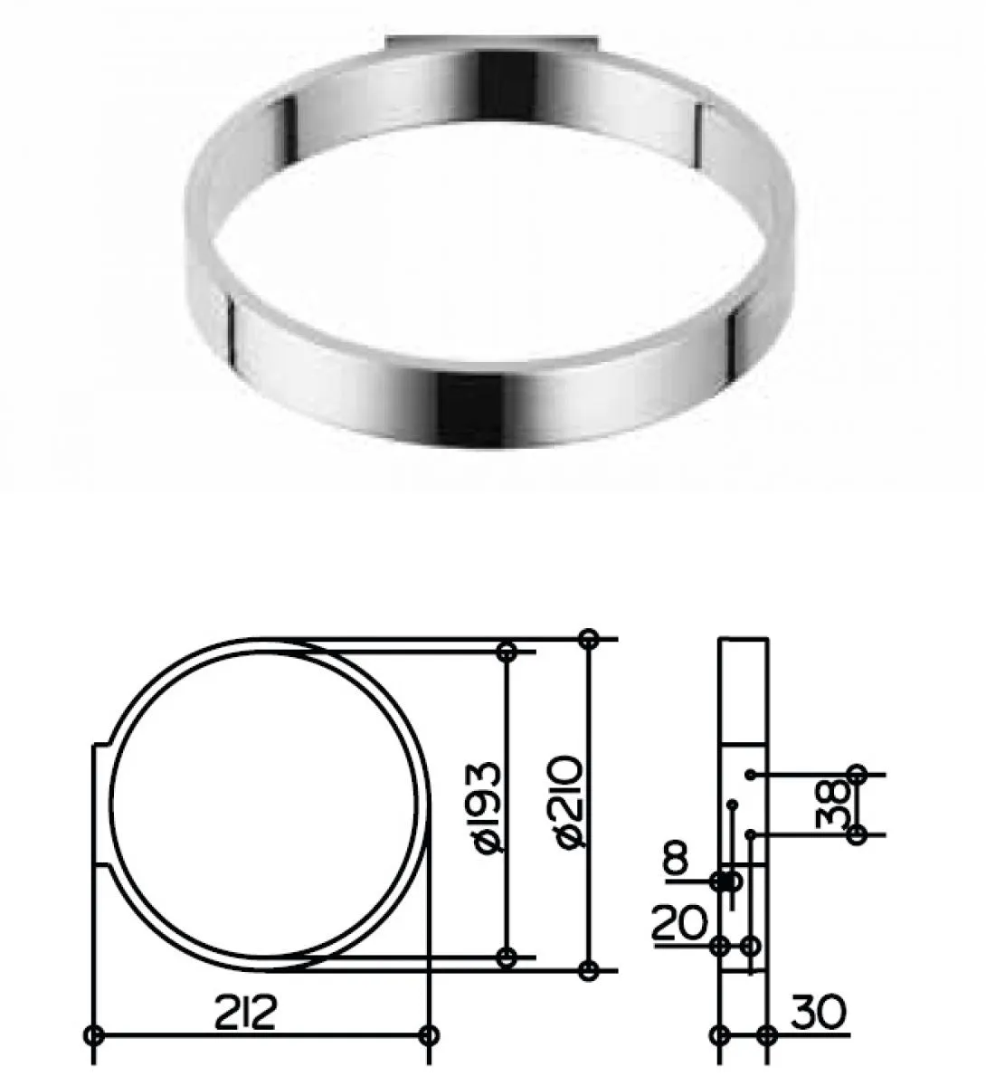 Keuco Edition 300 Towel Ring