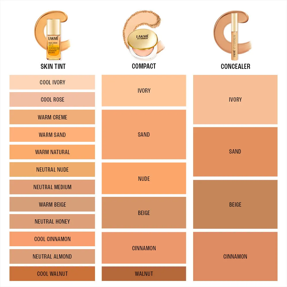 Lakmē Superglow Tint   Compact Combo