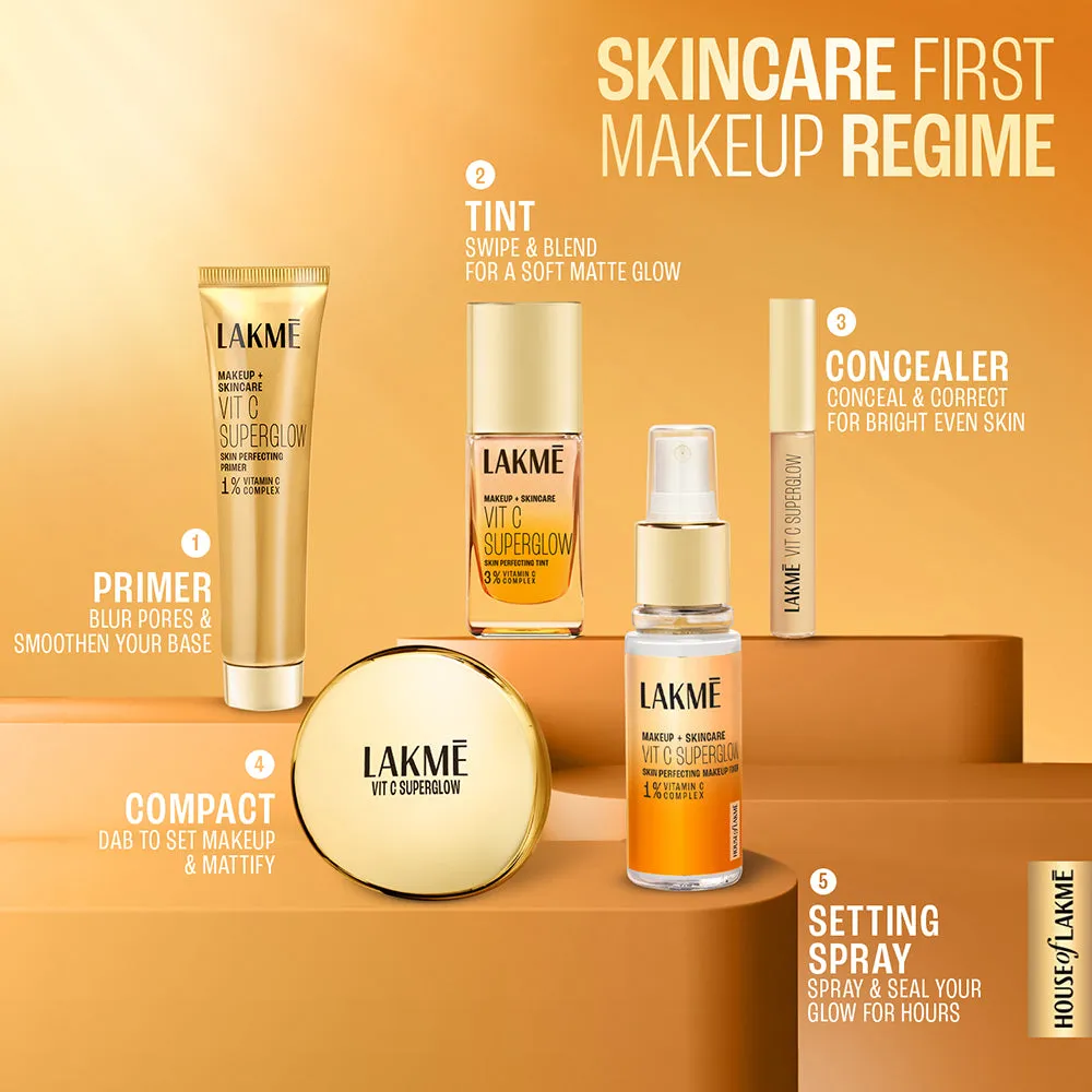 Lakmē VitC Superglow Tint, Compact & Concealer Trio