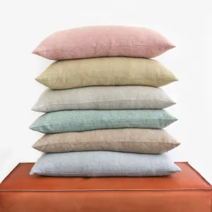 Linen Chambray Bolster Pillowcase