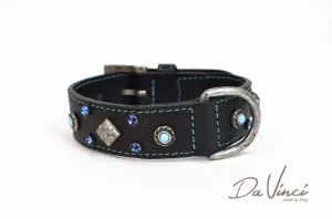 Maddalena Leather Dog Collar