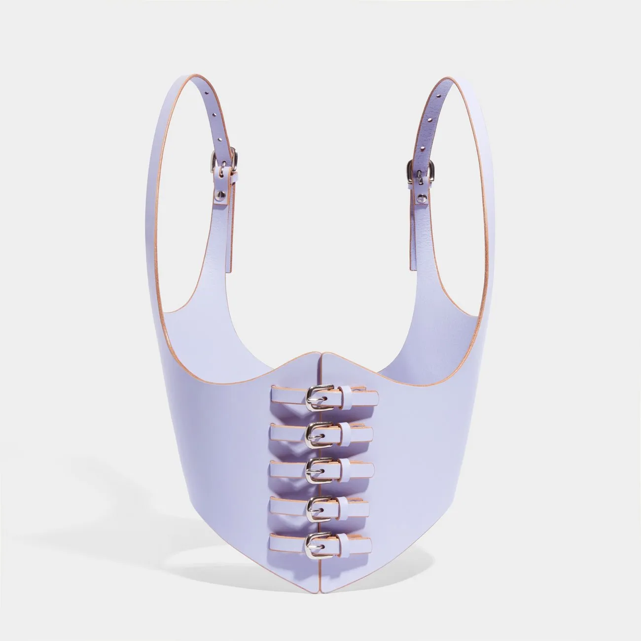 MULTI BUCKLE CORSET LILAC