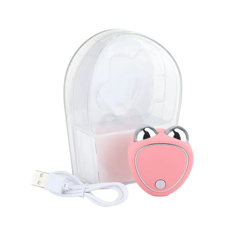 Portable Electric Face Lift Roller Massager EMS Microcurrent Sonic Vibration Facial Lifting Skin Tighten Massage Beauty Devices
