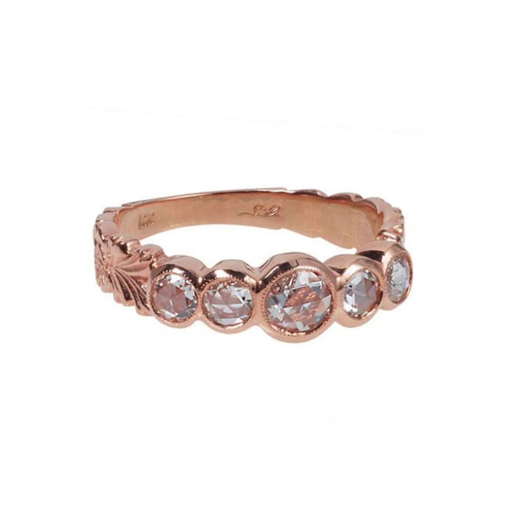 Rose Cut Diamond Vine Ring