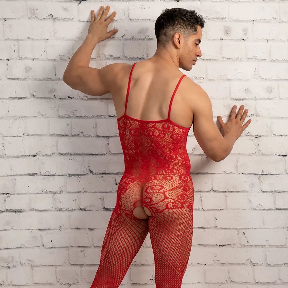 Secret Male SMC009 Sexy  Crocheted Fishnet Bodystockings Accessories