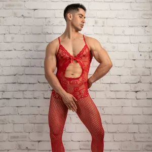 Secret Male SMC009 Sexy  Crocheted Fishnet Bodystockings Accessories