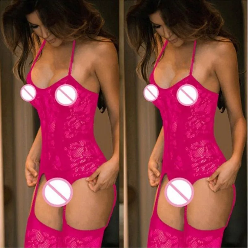 Sexy Lingerie Erotic Mesh Fishnet Bodystockings ,Thong set