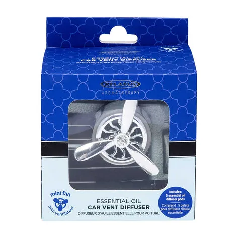 Silver Fan Style Car Vent Diffuser