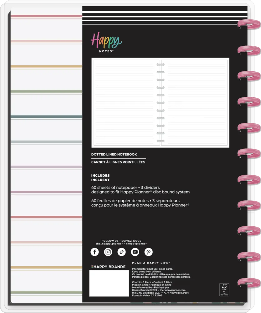 Subtle Sophisticated - Dotted Lined Big Notebook - 60 Sheets