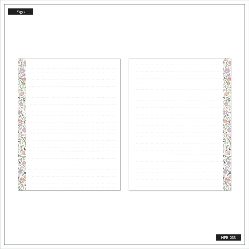 Subtle Sophisticated - Dotted Lined Big Notebook - 60 Sheets