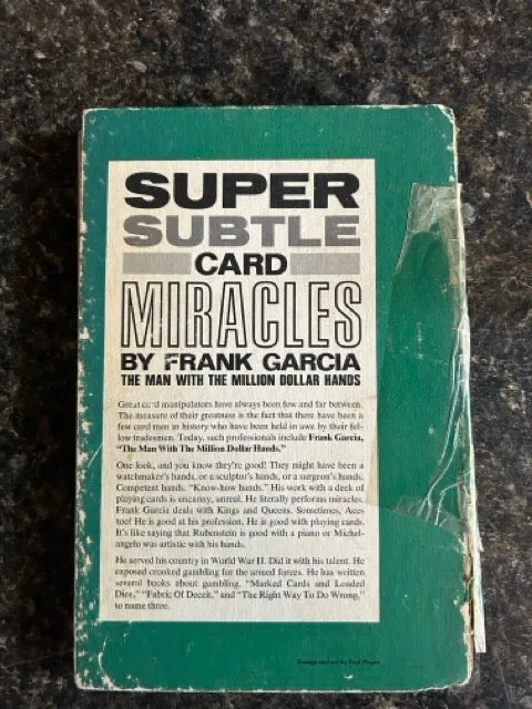 Super Subtle Card Miracles (Loose Covers)- Frank Garcia