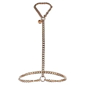 Taboom Stainless Steel Gold Small to Medium Body Harness