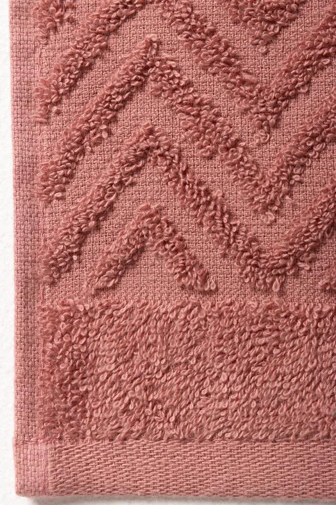 Textured Face Cloth Pink