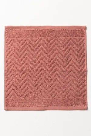 Textured Face Cloth Pink