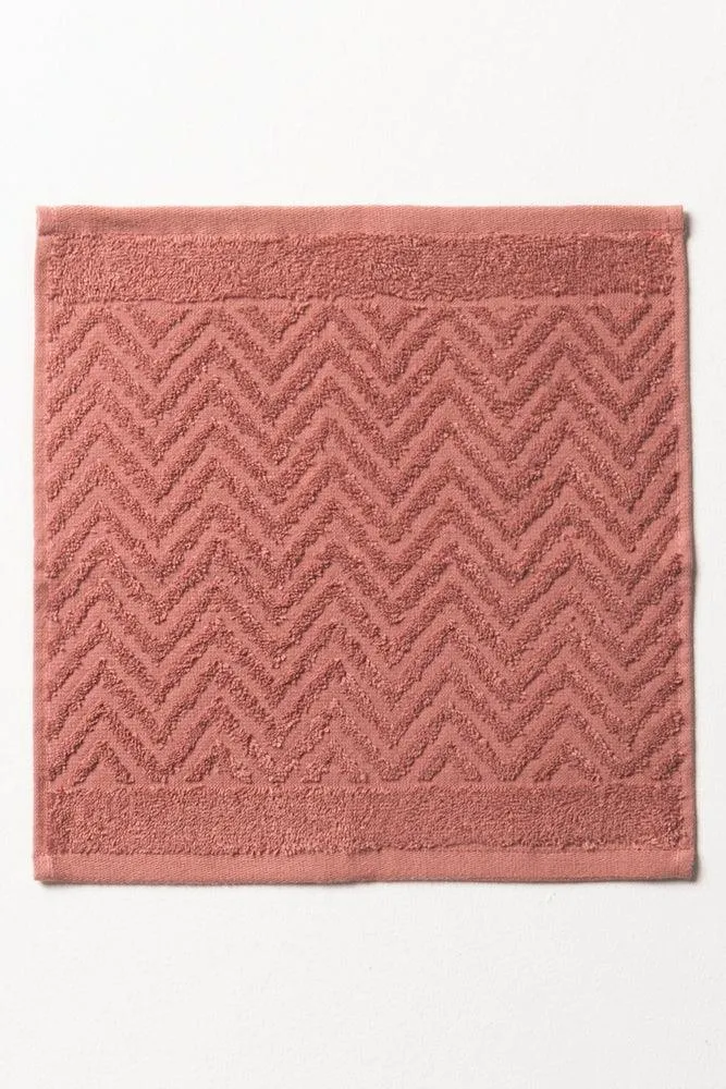 Textured Face Cloth Pink