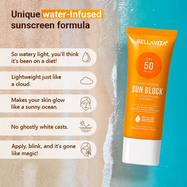 Water Based Sunscreen Spf 50 Pa   