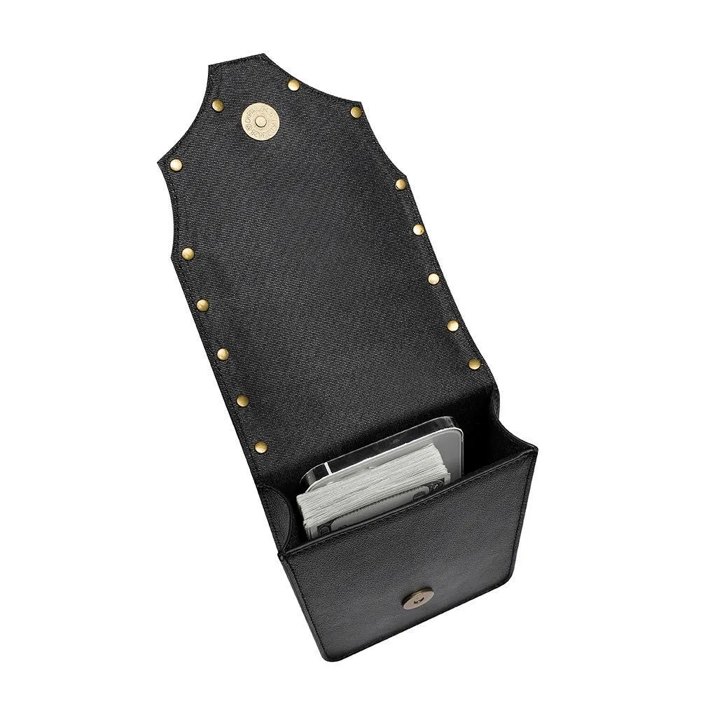 Women's One Shoulder Oblique Straddle Small Bag in Punk Style