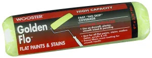 Wooster RR660-9 Roller Cover, 3/8 in Thick Nap, 9 in L, Dense Fabric Cover, Yellow :EA: QUANTITY: 1